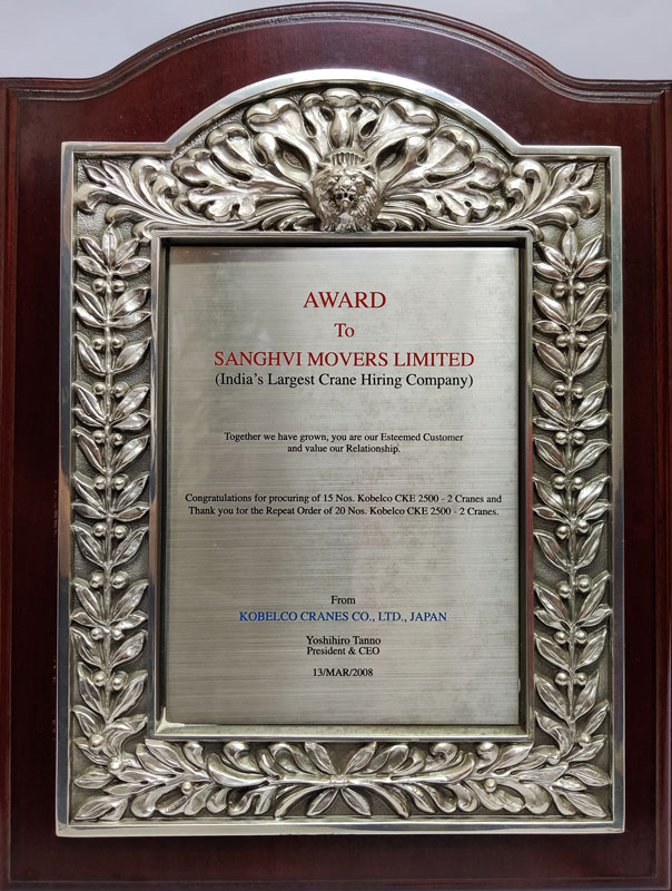 India’s Largest Crane Hiring Company